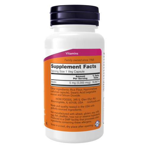 biotina now - info nutricional