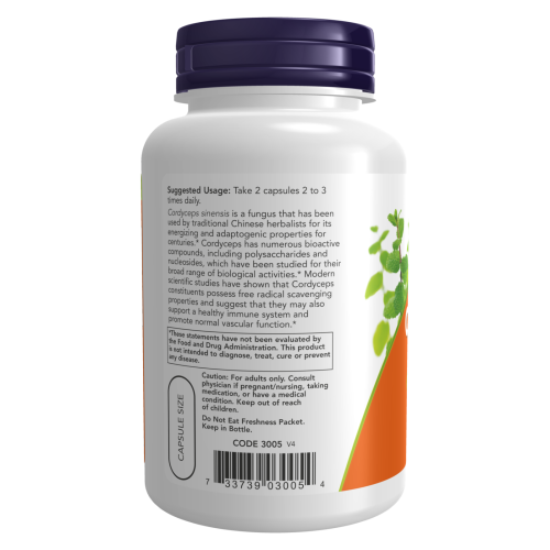 Cordyceps de NOW - indicaciones