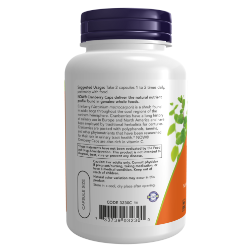 Cranberry Caps NOW - indicaciones