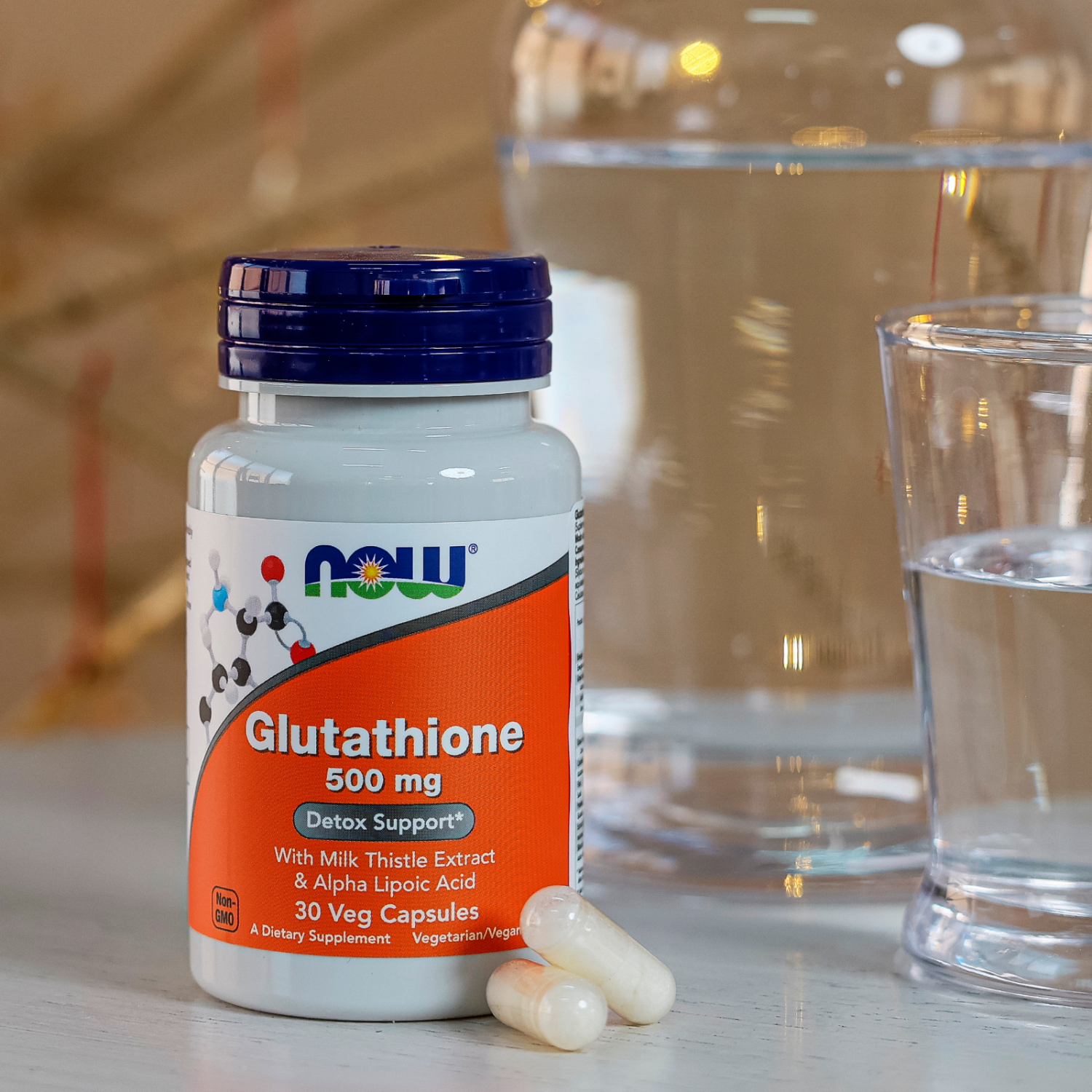 Glutation de NOW - con Silimarina