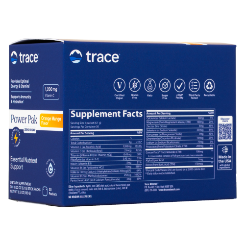 Trace Power-Pak zero sugar - orange mango