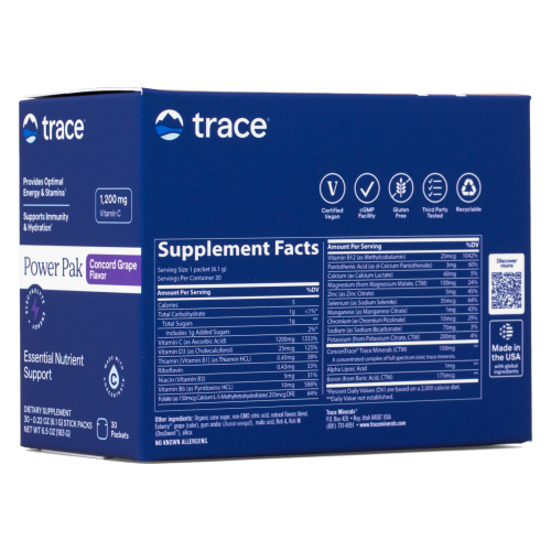Electrolitos power pak de uva de Trace - modo de uso
